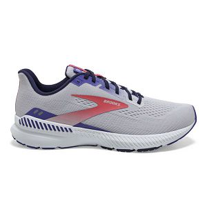 Brooks Launch GTS 8 Road Running Shoes - Womens, Grey/Purple/Coral | IE-VIM709425